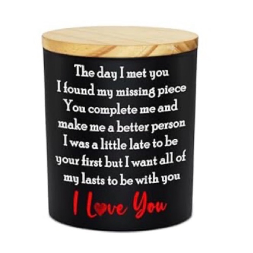 Black and Red Sentiment Candle
